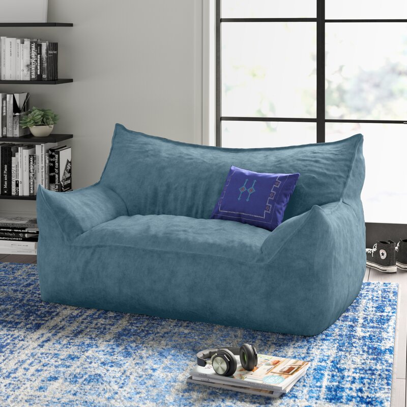 Greyleigh Teen Extra Large Bean Bag Sofa Reviews Wayfair   Extra Large Bean Bag Sofa 